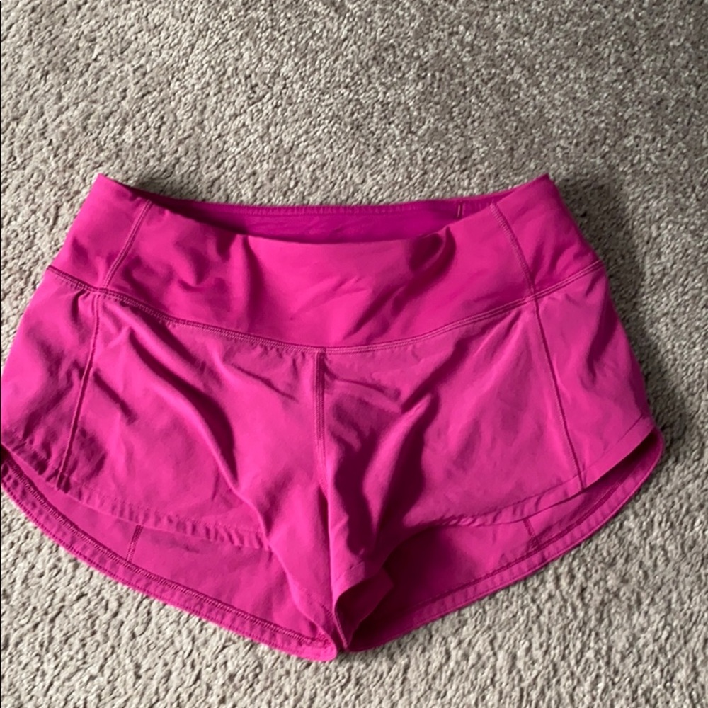 Lululemon shorts hot pink